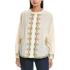 Anna Kay Womens Stevania Blouse, White